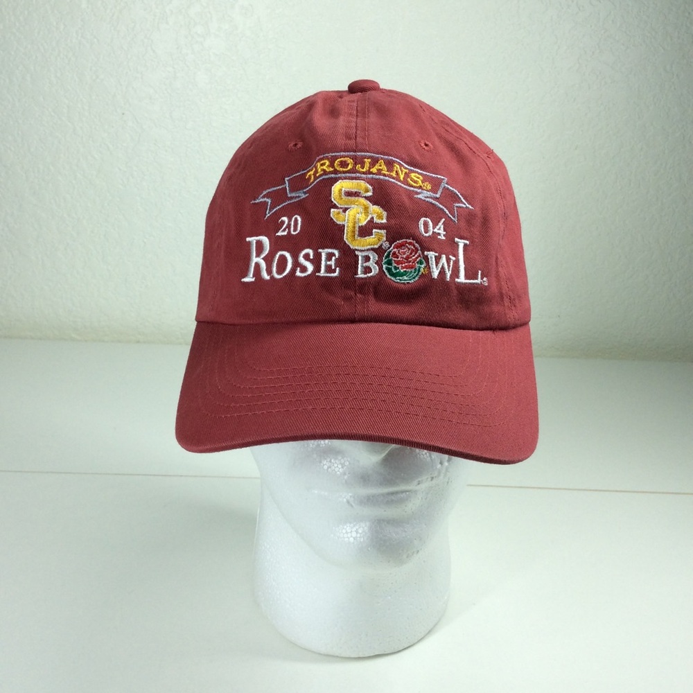 Trojans Hat Cap 2004 Rose Bowl Champions Strapback Embroidered